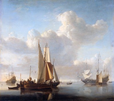 Schiffe vor der Küste von Willem van de Velde the Younger